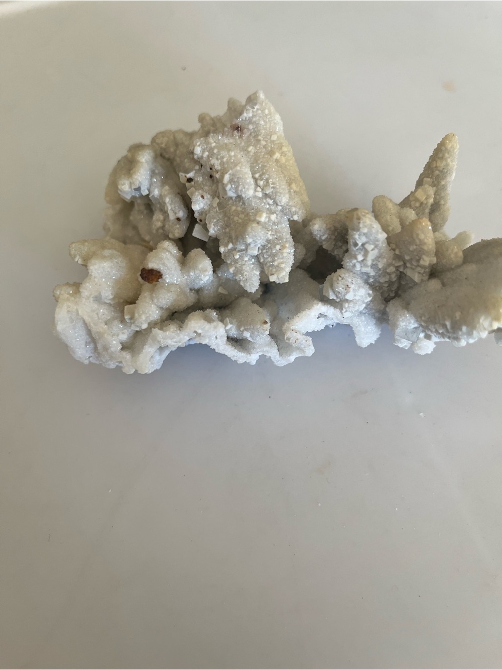 White Crystal Mineral Specimen